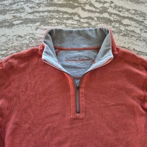 Tommy Bahama Men's Reversible Half-Zip Sweatshirt Size Medium